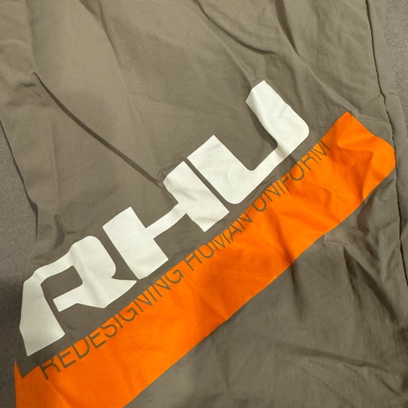 Zara small parachute jogger pants with orange embellishments. Barely worn. - Picture 3 of 4